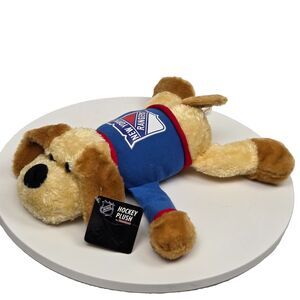 brown floppy plush dog New York Rangers Plushland 13"